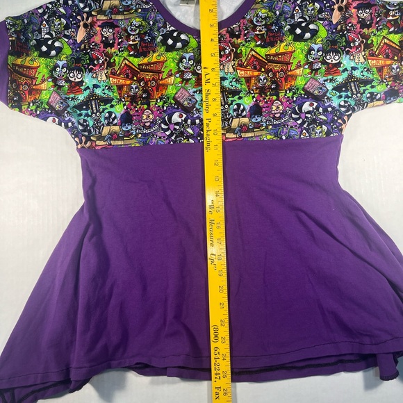 Beetlejuice Fit n’ Flare Top w/ pockets! Size S. Made in Washington - Picture 4 of 8